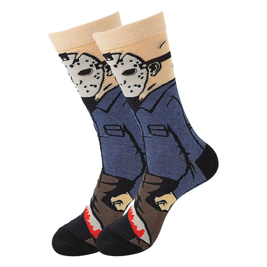 Chucky Cartoon-Socken – Anime-Gamer, Street Fashion Hip-Hop, originelle, lustige Designer-Socken