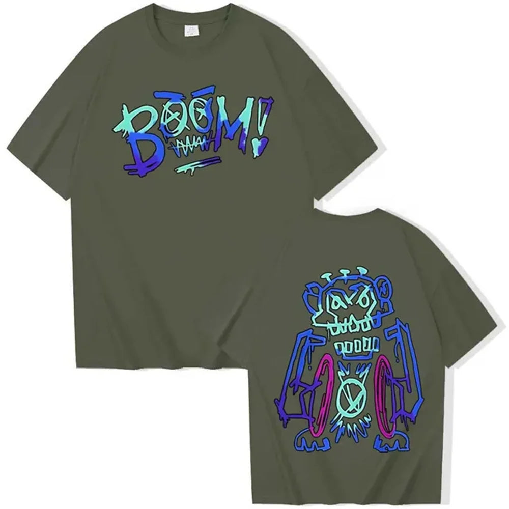 Arcane Jinx T-Shirt Pure Cotton Graphic Anime Streetwear