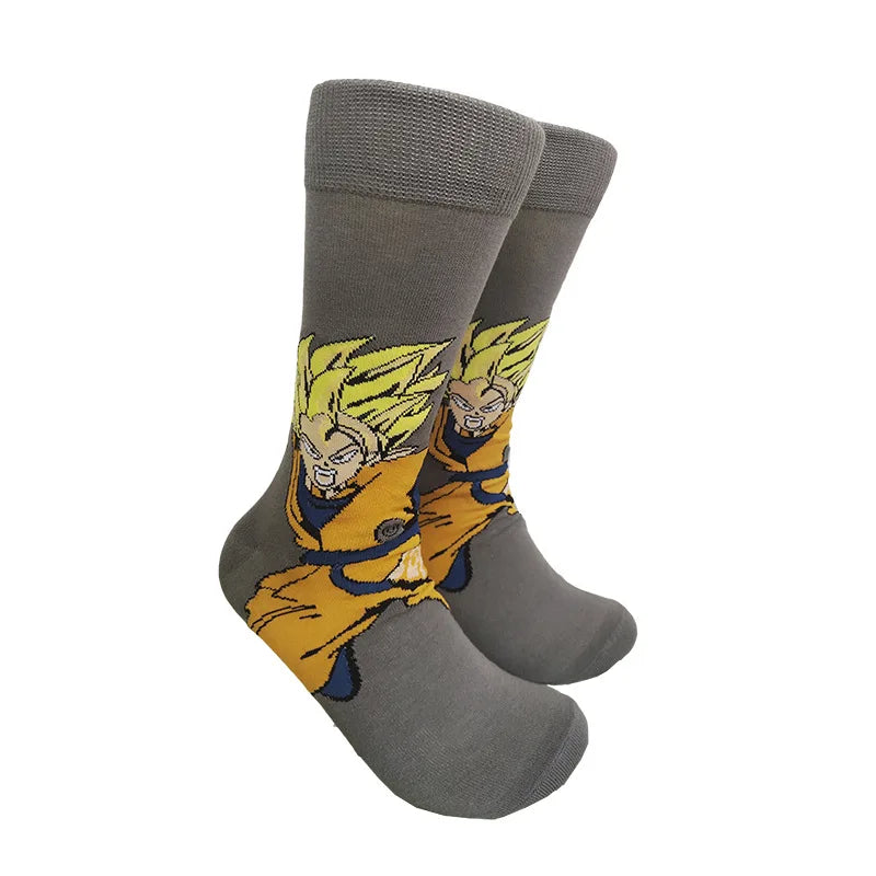 Dragon Ball Son Goku Anime Socken Hip Hop Print Skateboard Socken Casual Baumwolle