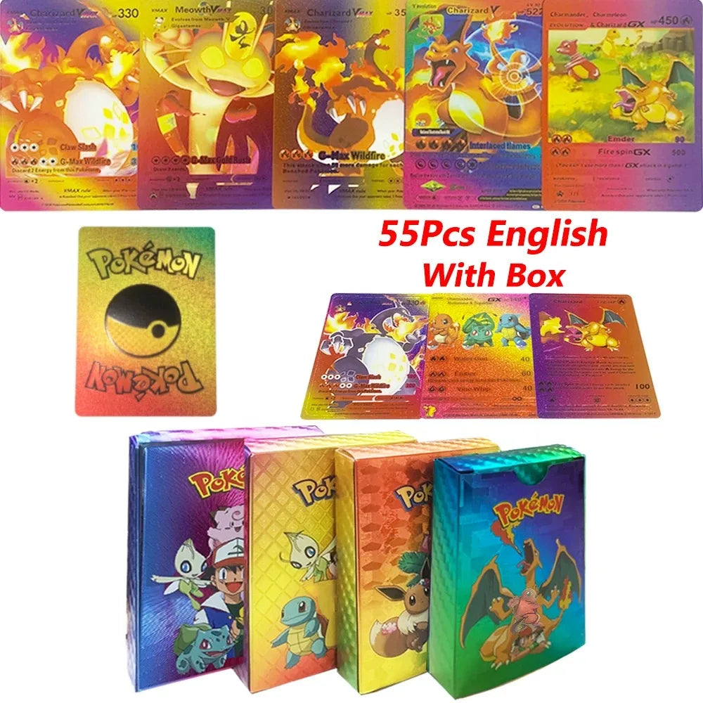 27–110 Stück Pokemon-Karten, Sammelkartenspielzeug