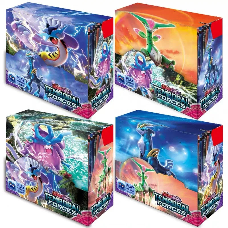 324/360 PCS Pokemon Karten 151 Surging Sparks Stellar Crown Deck Box Pikachu Englisch Karte Spielzeug