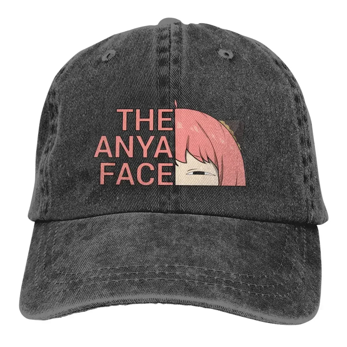 Spy x Family Anime Mehrfarbige Mütze – Anya Forger Face Baseball Cap für Männer und Frauen