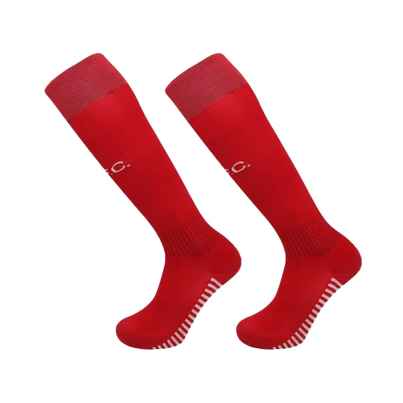Europäische Fußball-Clubsocken für die Saison 23–24 – Kniehohe Sportsocken für Kinder und Erwachsene