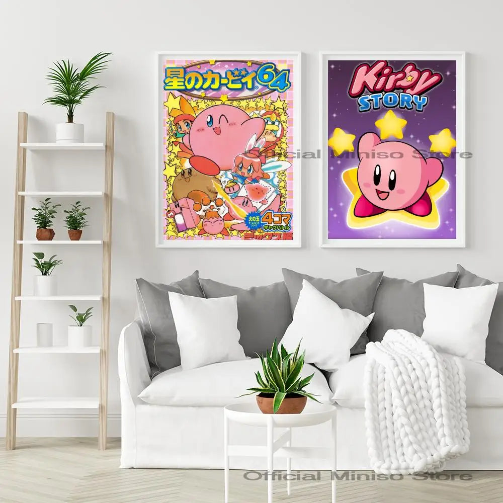 Cartoon Cute K-Kirby Poster Paper Print Art Painting Decoration