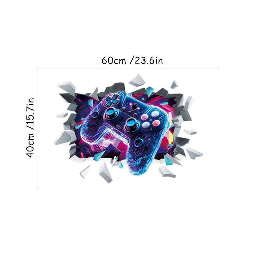 Coole 3D-Wandaufkleber mit Anime-Motiv, Vinyl, für Kinder, Dekoration