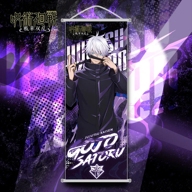 New Bandai Jujutsu Kaisen Itadori Yuji Anime Peripherals Hanging Poster 25*70cm