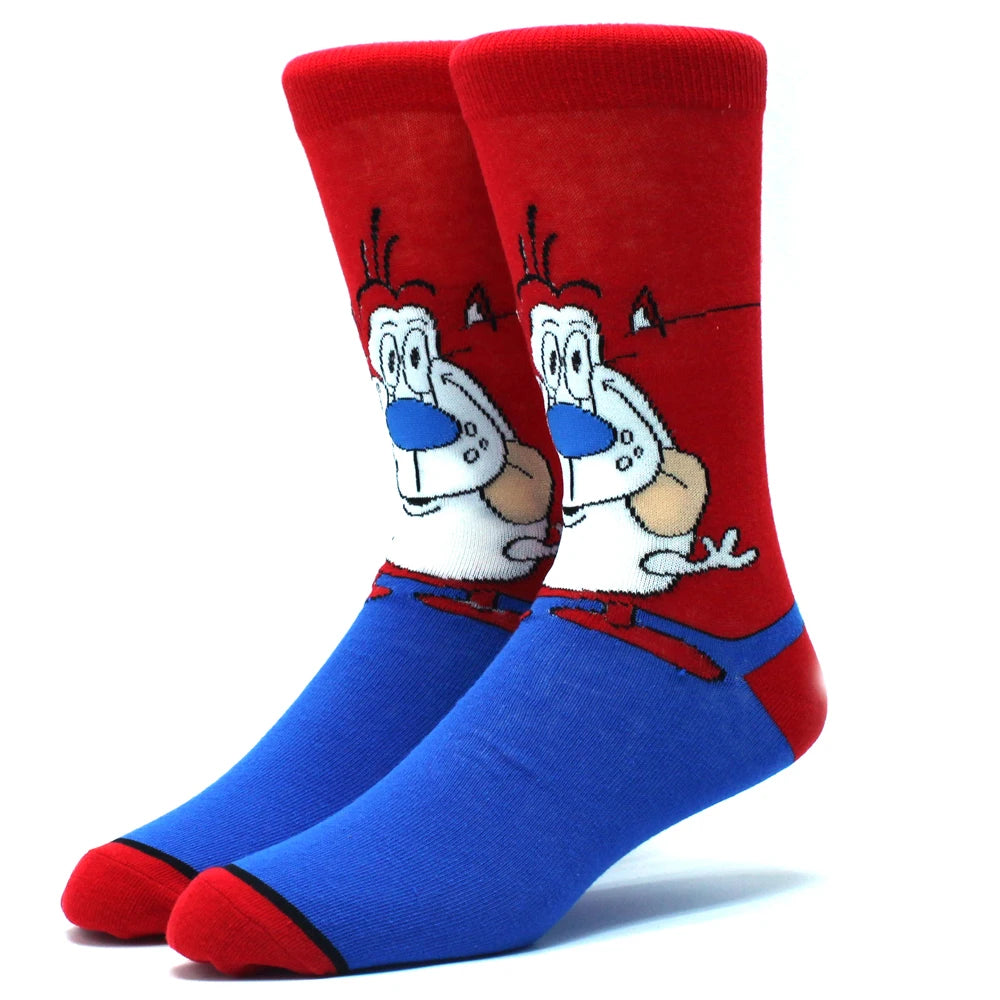 1 Pair New Anime Movie Socks – Cotton Crew, Role-Playing Calf Socks