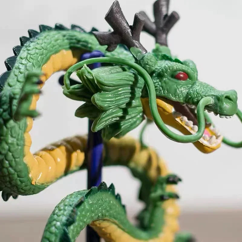 12 cm große Dragon Ball Cyan Shenron Figur – handgefertigtes Anime-Modellspielzeug und Geburtstagsdekorationsgeschenk