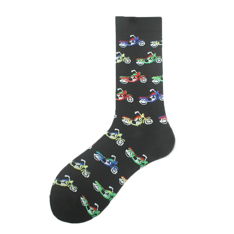 Fröhliche, lustige Unisex-Socken – Medizinische Zähne und Schafmuster, Hip-Hop-Skateboard-Stil