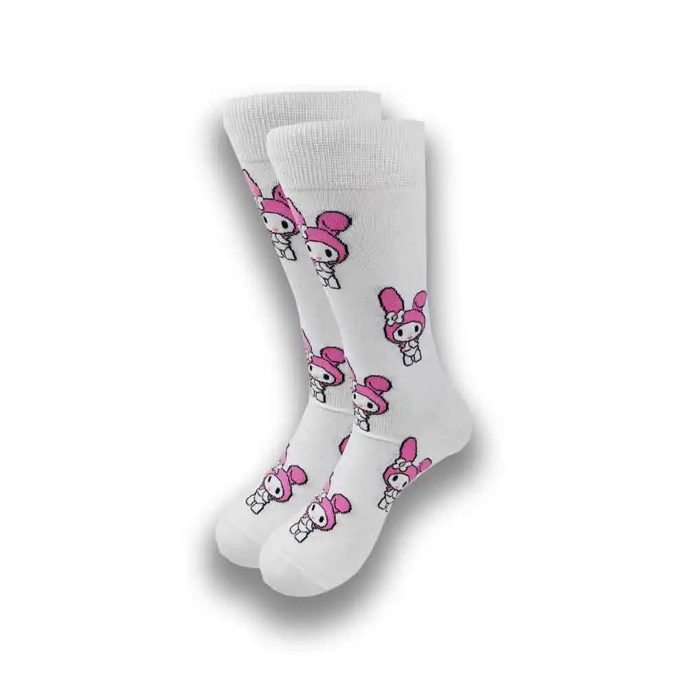 Cartoon-Langsocken – Fröhliche Anime-Crew-Socken mit coolen Street-Fashion-Designs