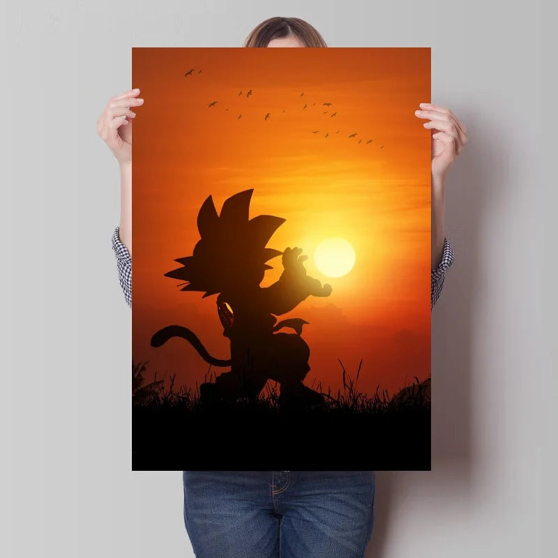 Canvas Painting Japan Bandai Anime Art Print Dragon Ball Classic Home Decor