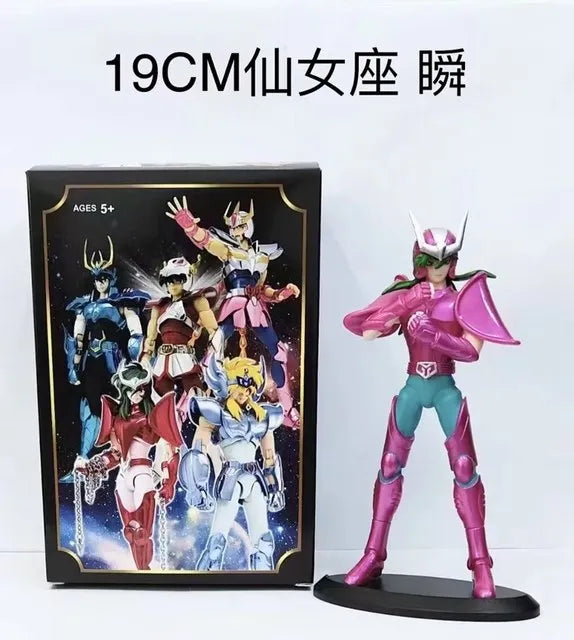19CM Anime Figur Phoenix Ikki Hyoga Seiya Shiryu Stehend Rüstung Modell Kinderspielzeug