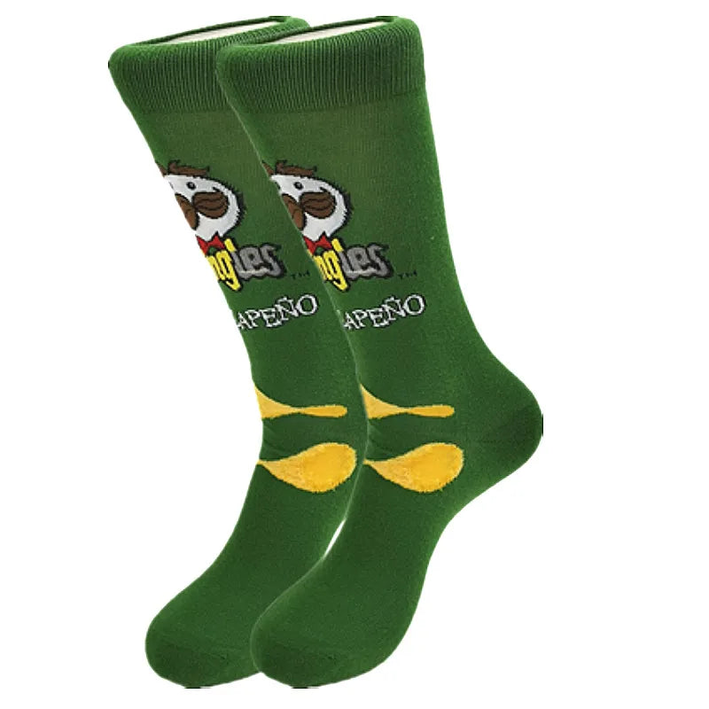 Lustige Socken mit Cartoon-Anime-Motiv – Hip-Hop-Aufdruck, originelle und bequeme Unisex-Skateboard-Crew-Socken