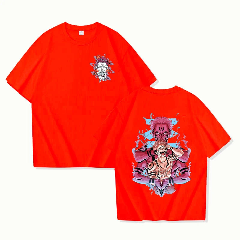 Cool Ryomen Sukuna Retro Anime T-Shirt
