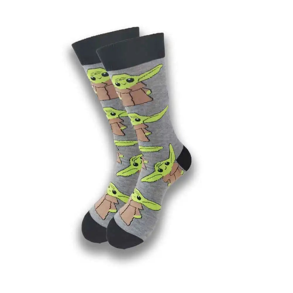 Cartoon-Langsocken – Fröhliche Anime-Crew-Socken mit coolen Street-Fashion-Designs