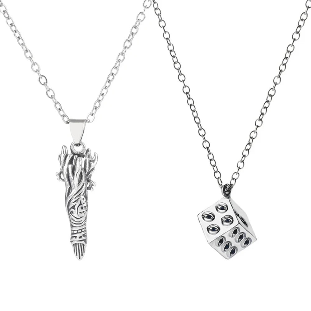 Jujutsu Kaisen Ryomen Sukuna & Satoru Gojo Halskette – Prison Realm Cosplay Anhänger, Unisex Schmuck Geschenk