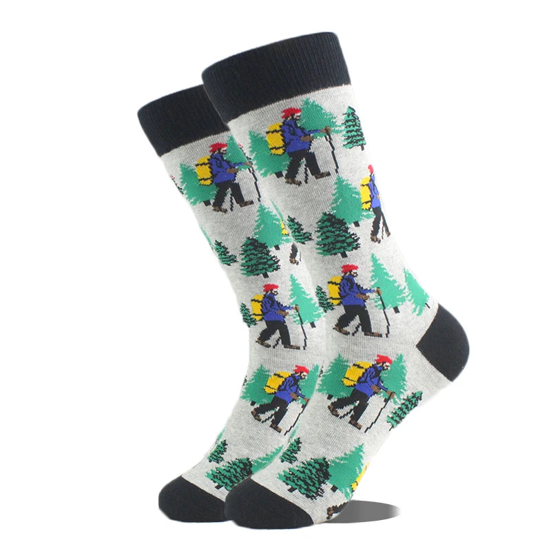 Happy Design Lustige Socken Schaf Bier Dinosaurier Muster