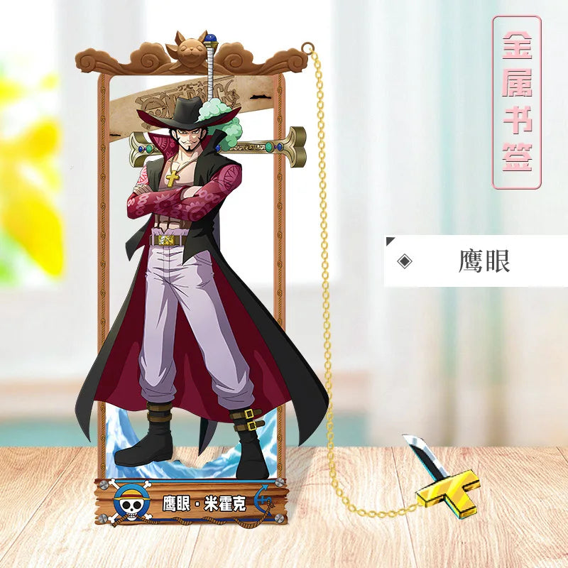 ONE PIECE Metal Bookmarks with Various Cartoon Characters for Cosplay