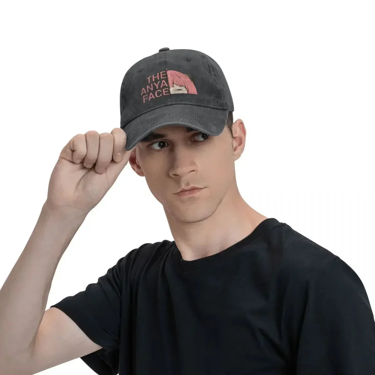Spy x Family Anime Mehrfarbige Mütze – Anya Forger Face Baseball Cap für Männer und Frauen