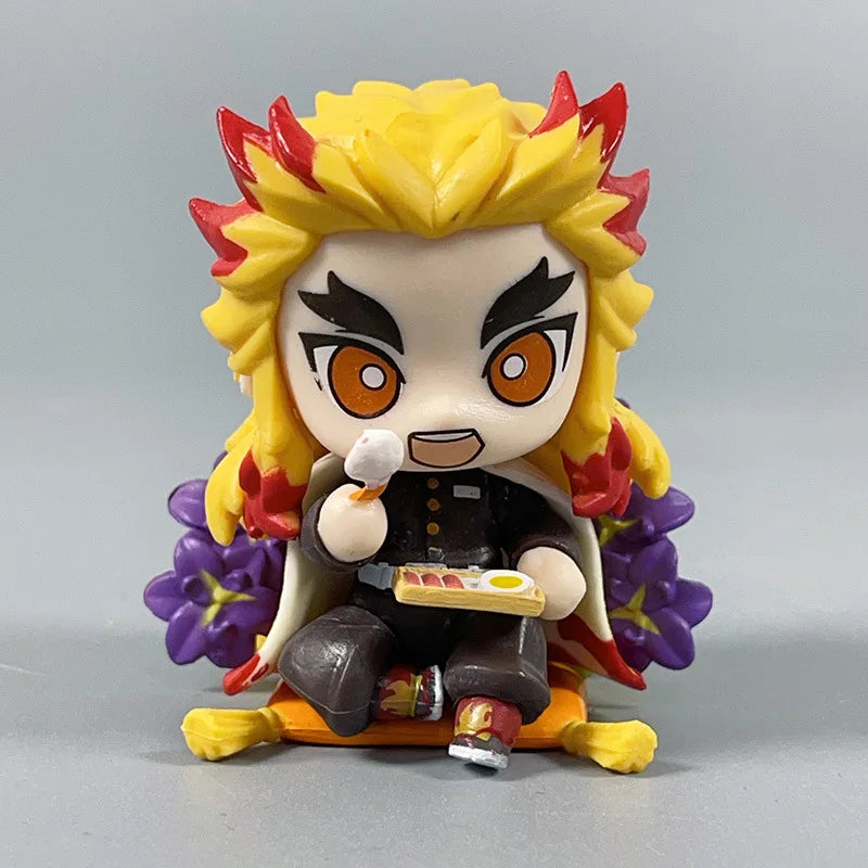 Figurines de dessin animé Demon Slayer, 9cm, Tanjirou Nezuko Zenitsu Kyoujurou Kanroji, jouets d'action