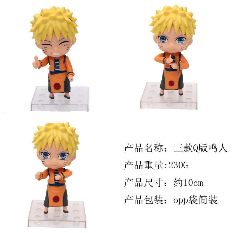 11 cm großes Naruto-Actionfiguren-Set – Uchiha Itachi und Kakashi Akatsuki, Sammler-Dekorationsspielzeug