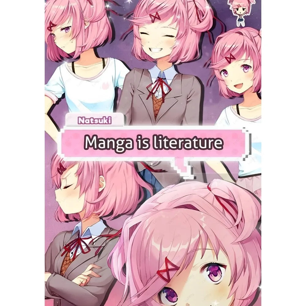 Spiel Doki D-Doki L-Literatur Club Anime Poster Klebewand Kunst Home Decor