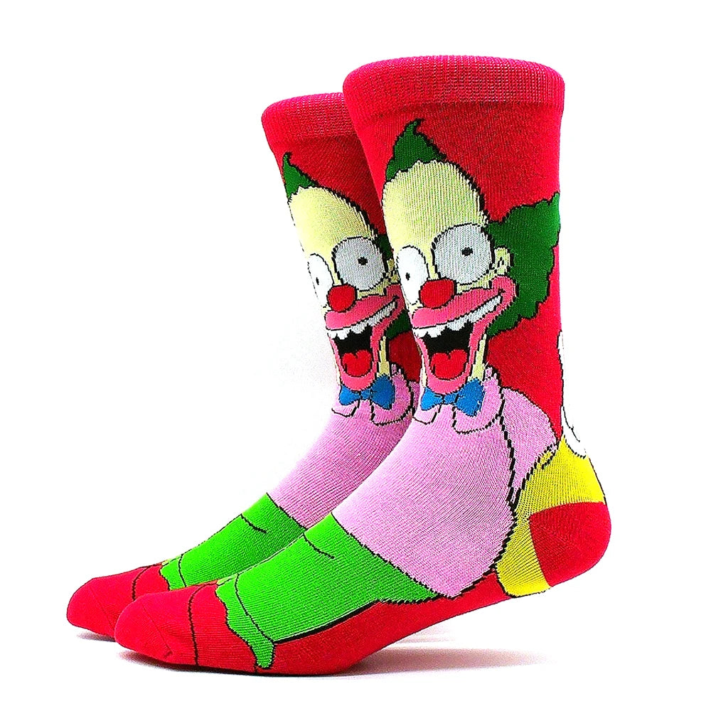 1 Pair Anime Movie Cotton Crew Socks – Role-Playing Calf Socks