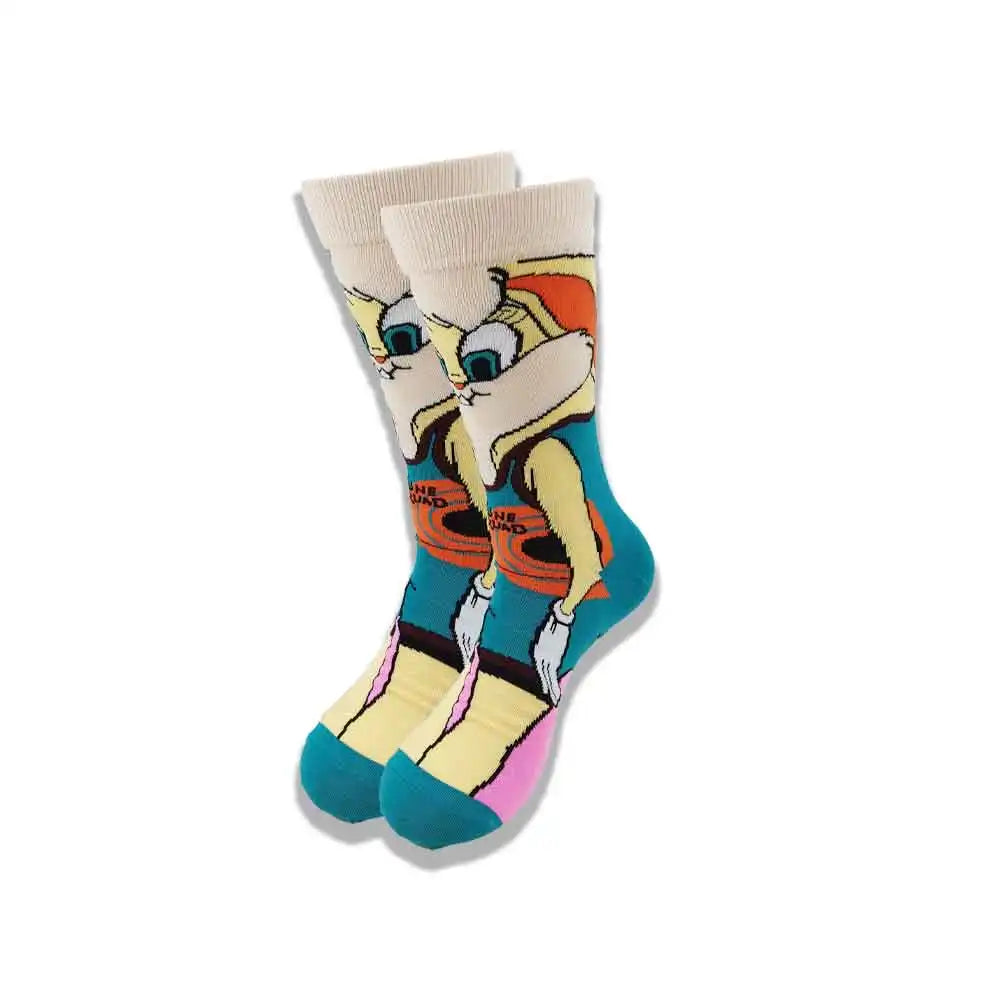 Anime Cosplay Lange Socken – Wadensocken im Hip-Hop-Stil für Männer und Frauen