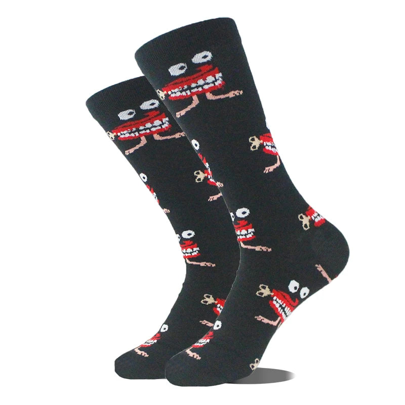 Chaussettes pour hommes Dinosaure Astronaute Planète Crew Harajuku