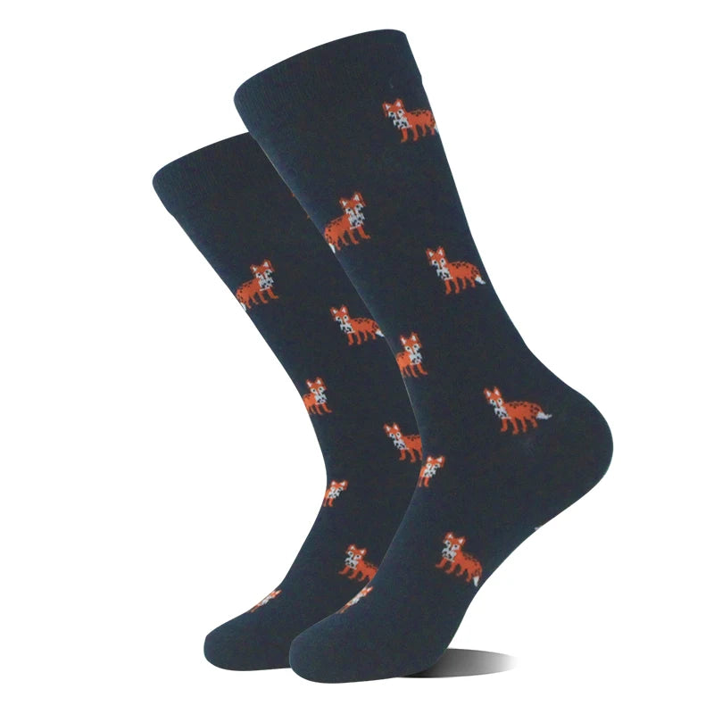 Design Ente Lustige Socken Männer Glücklich Musik Bier Zahn Panda Pinguin