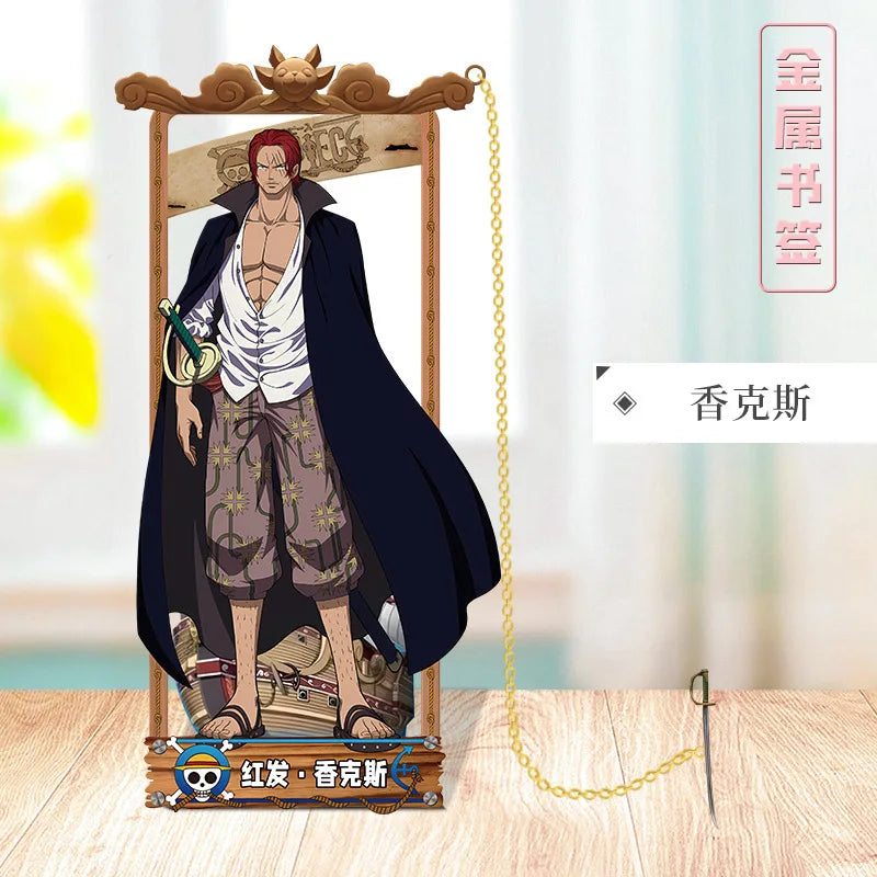 ONE PIECE Metal Bookmarks with Various Cartoon Characters for Cosplay