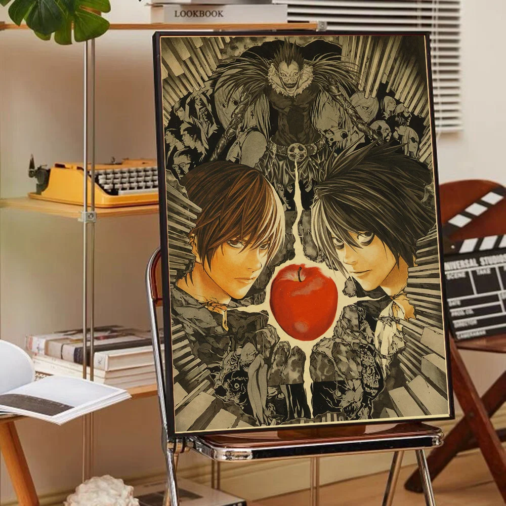 Anime Death Note Classic Movie Poster HD Quality Wall Art Painting for Study Nordic Home Decor