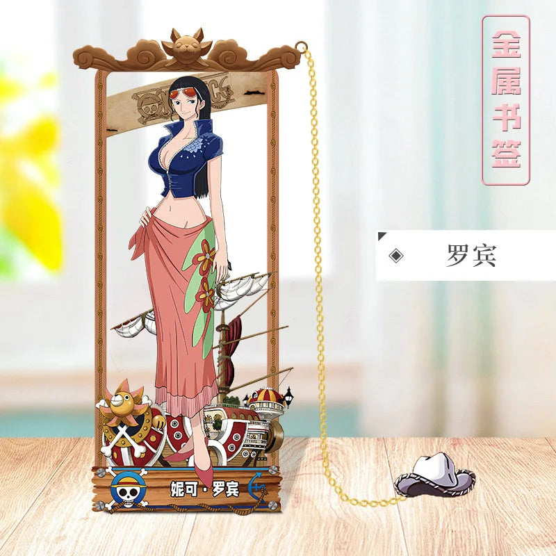 ONE PIECE Metal Bookmarks with Various Cartoon Characters for Cosplay
