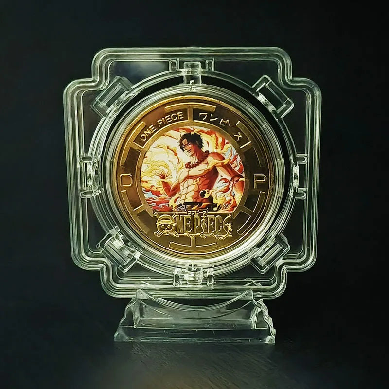 Anime One Piece Luffy Collectible Coins Commemorative Coins Cartoon Chopper Gold Toy