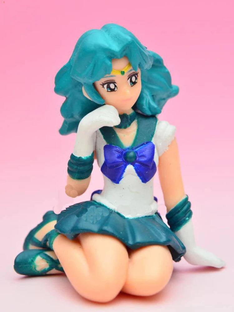 Figurines Capsule Gacha Sailor Moon – Pendentif Sailor Jupiter, Mercure, Mars et Meiou Setsuna