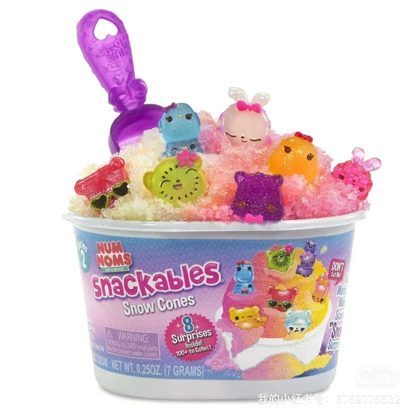 Numnoms Lipgloss Stamp Smell So Delicious Snow Cones Toy Model Anime Figures Collect Ornaments