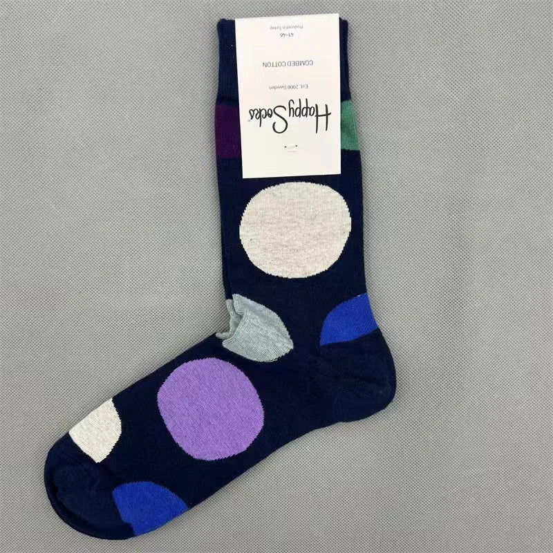 Diamond Check Happy Socks für Herren – Geometrische Sportsocken aus Baumwolle (Größe 41–46)