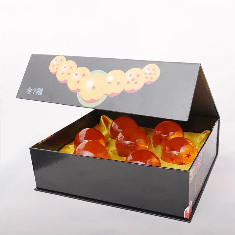 Dragon Ball Z 7-teiliges 3,5 cm großes Harzball-Set – Anime-Sammelmodell im Maßstab 1:1 und Wunschspielzeug-Geschenk