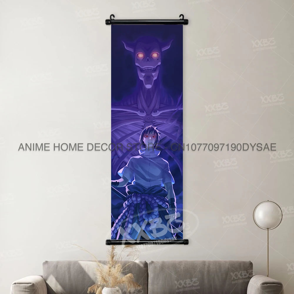 Naruto Posters Scroll Wall Decor Anime Hanging Nara Shikamaru Art Paintings Orochimaru