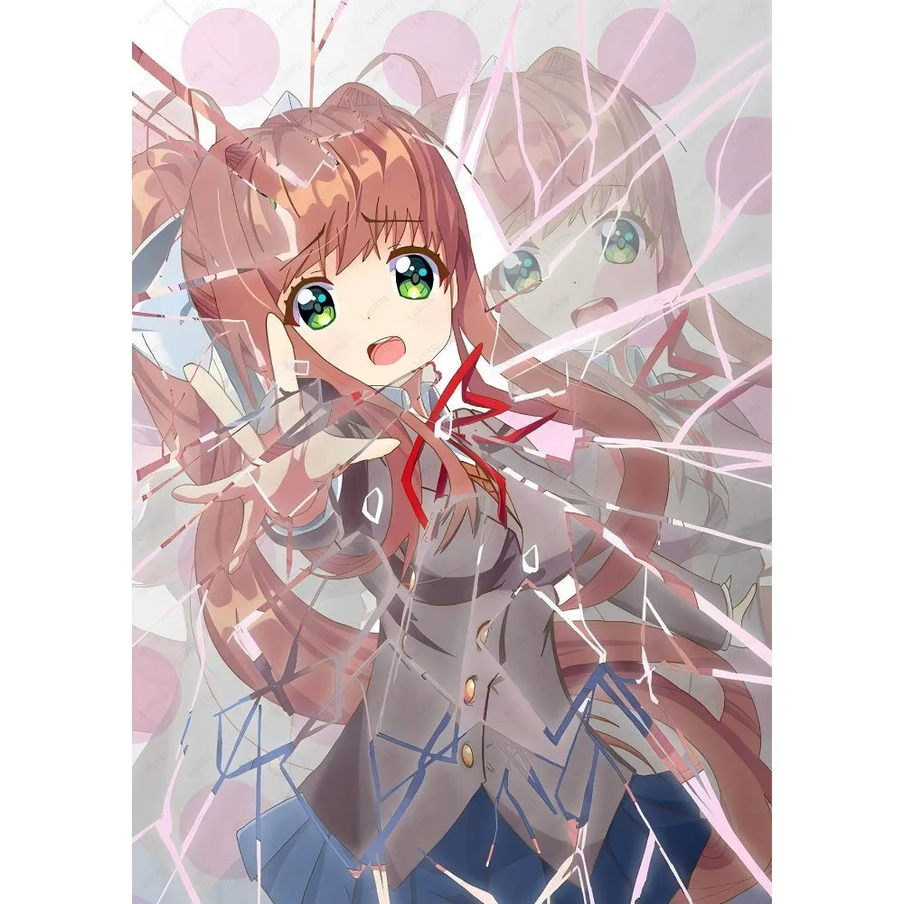 Spiel Doki D-Doki L-Literatur Club Anime Poster Klebewand Kunst Home Decor