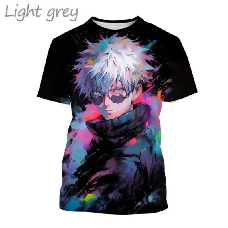 T-shirt Gojo et Yuji de style Harajuku