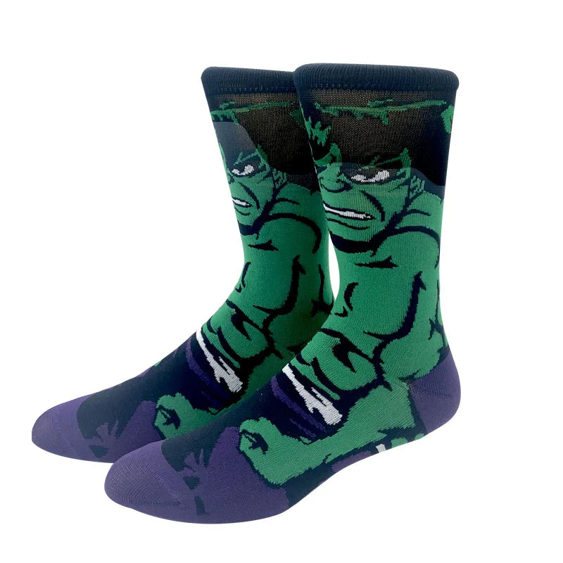 Nouvelles chaussettes du film d'animation Marvel – Chaussettes en coton amusantes pour hommes et femmes, style hip-hop cosplay