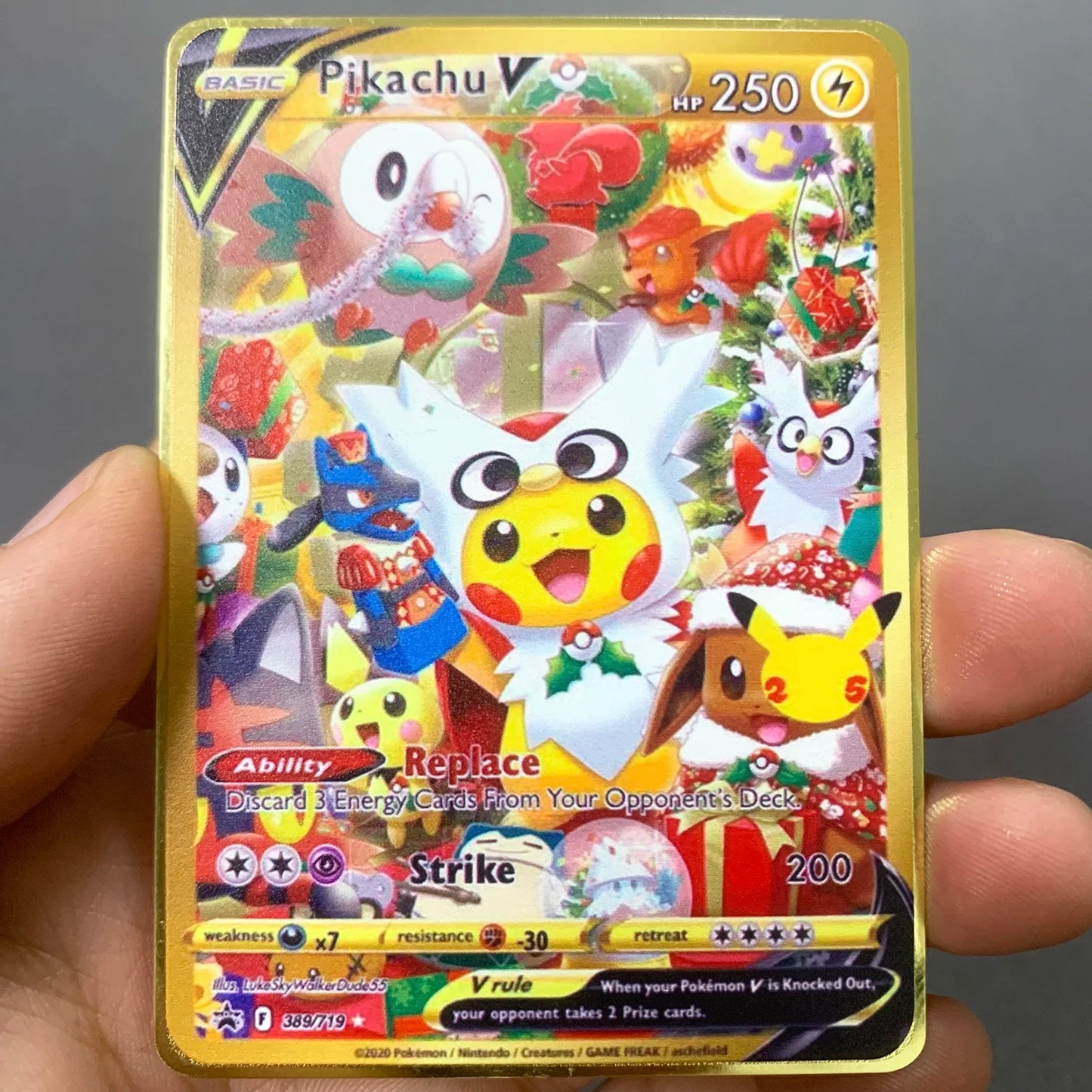 Pokemon Metall Karten Englisch Anime Pikachu Charizard Vmax GX V Buchstaben Spiel Sammlung Karte Kind