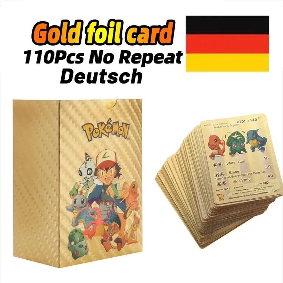 27–110 Stück Pokemon-Karten, Sammelkartenspielzeug