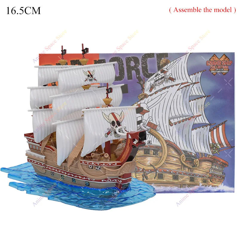 18cm Anime One Piece Figur Piratenschiff Spielzeug Actionfiguren