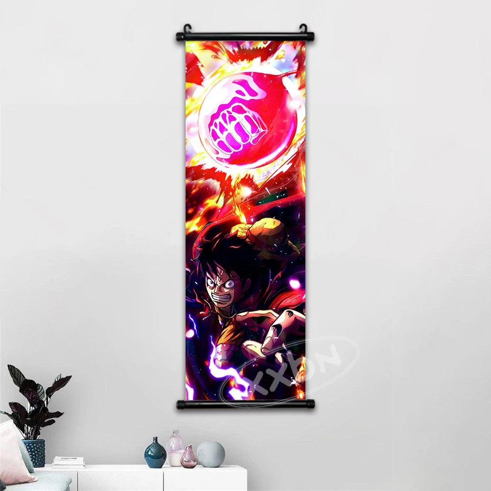 One Piece Anime Wall Art Interior Canvas Prints Zoro Painting Luffy Gear 5 Poster