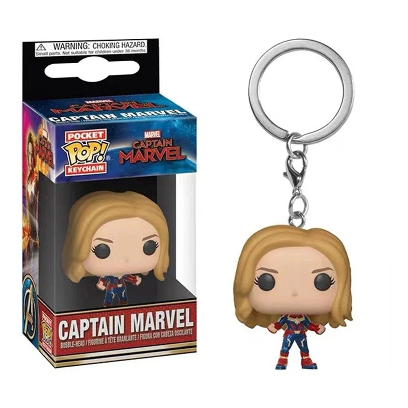 Funko POP Schlüsselanhänger Endgame Captain Venom Deadpool Iron Man Schlüsselanhänger Actionfiguren Spielzeug