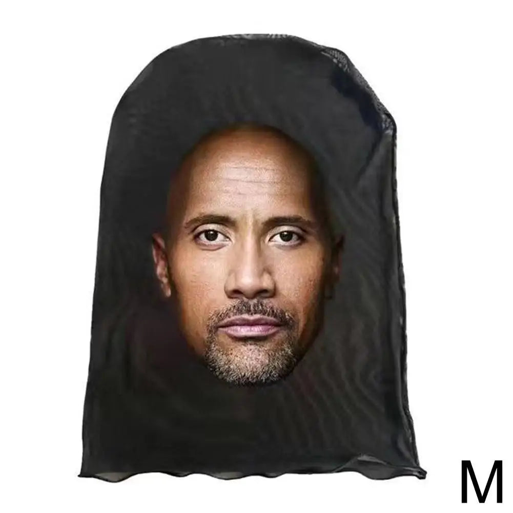 3D Kanye Gesichtsmaske Sturmhaube – Parodie-Streich-Kopfbedeckung für Hip Hop & Performance