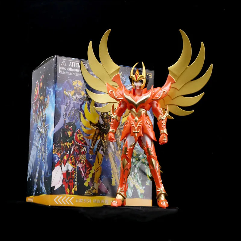 19 cm große Anime-Figur von Saint Seiya – Phoenix Ikki, Hyoga, Seiya und Shiryu zum Sammeln