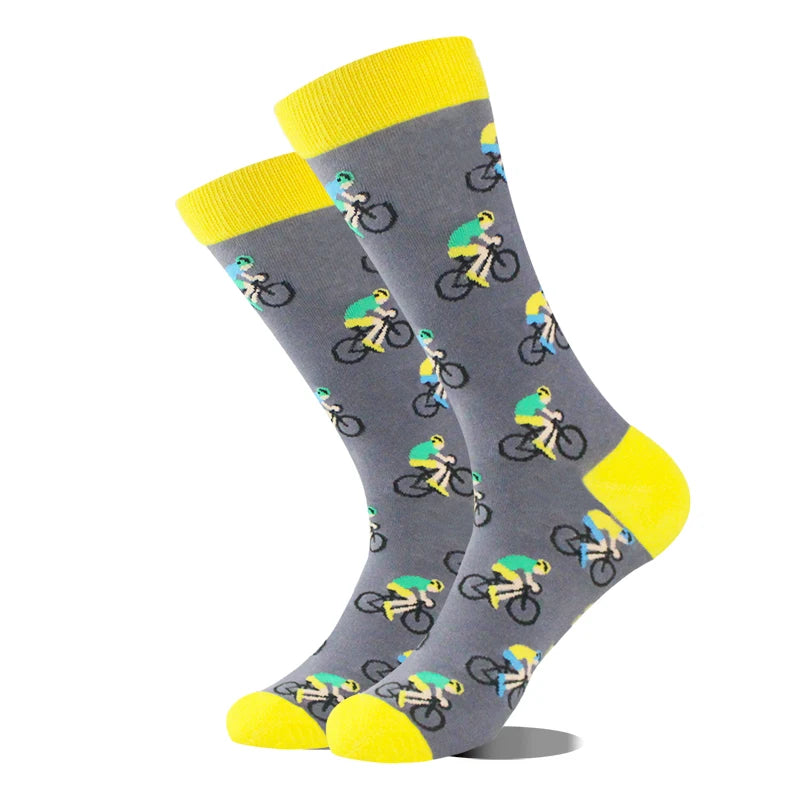 AB Happy Cotton Chaussettes amusantes Panda Duck Crazy Design Sokken